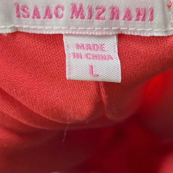 Isaac Mizrahi Lace Dress Size L Coral Pink Lined Short Sleeve Stretch Womens NEW - Picture 6 of 7